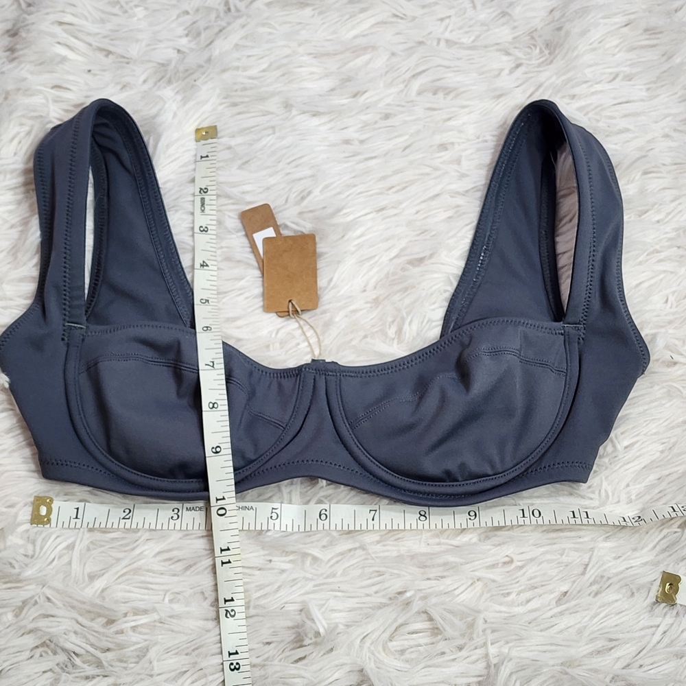 2pcs SKIMS SHAPING SWIM UNLINED UNDERWIRE & SWIM MID COVERAGE BOTTOMS/ XXS/NWT - Picture 4 of 15